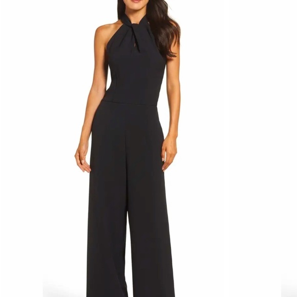 julia jordan Pants - EUC Julia Jordan Black Jumpsuit Size 6 halter neck